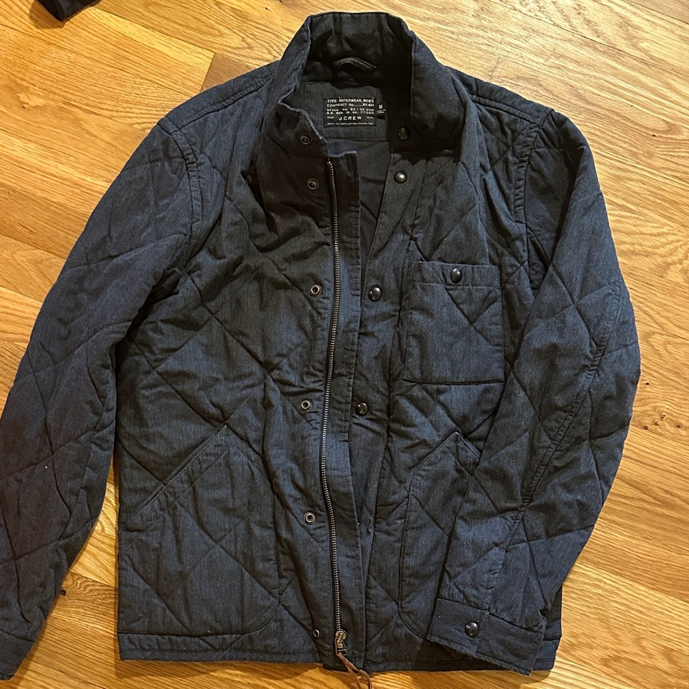 Jcrew Sussex Men's Quilted Jacket - Grey